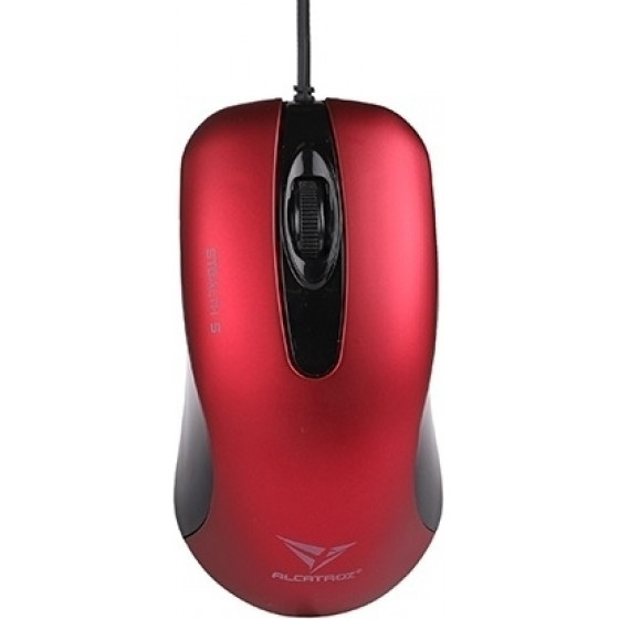 ALCATROZ USB SILENT MOUSE STEALTH 5 M.RED - (S5MR)
