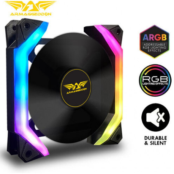 ARMAGGEDDON ARGB LIGHT PC COOLING FAN 14CM - (TXSPY14)