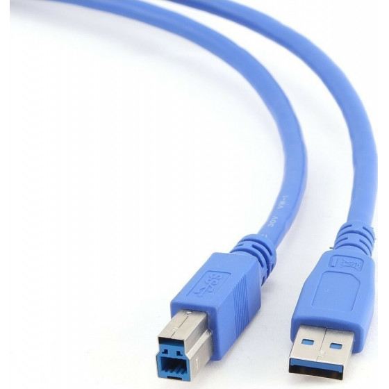 CABLEXPERT USB 3.0 A-PLUG B-PLUG CABLE 0.5M - (CCP-USB3-AMBM-0.5M)