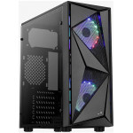 Aerocool Glider Cosmo-A-BK-v2 Midi Tower Black - (AEROPGSGLIDER-2RGB-A)