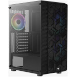 Aerocool Hive ARGB Black Mid Tower PC case - (AEROPGS-HIVE-G-GK-V1)