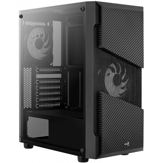 Aerocool Menace Saturn Midi Tower Black - (AEROPGSMENACE-RGB-G)