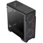 Aerocool Ore Midi Tower Tempered Glass Black - (AEROPGSORE-TG-3XFRGB)