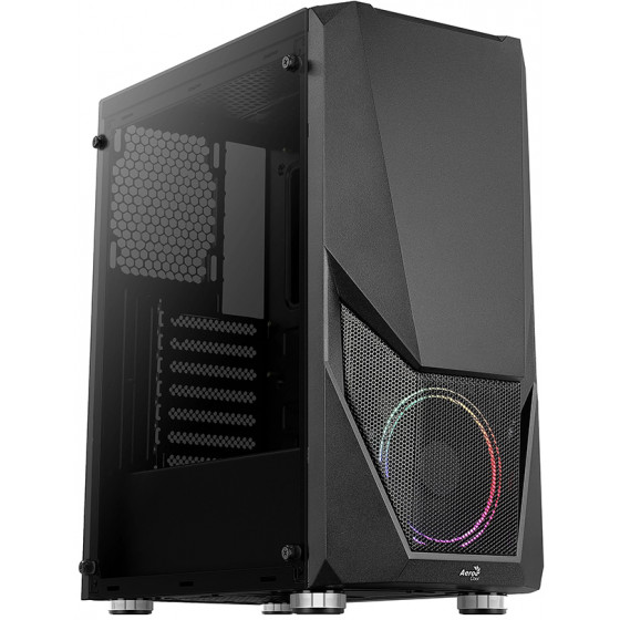 Aerocool PGS Zauron FRGB-G-BK-V1 Black case - (AEROPGSZAURON-FRGB-G)