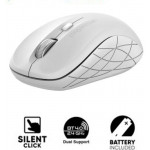 ALCATROZ BLUETOOTH 4.0/WIRELESS MOUSE DUO 3 SILENT WHITE - (AMD3SW)