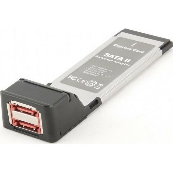 GEMBIRD ESATA 2 PORT EXPRESS CARD - (PCMCIAX-ESATA22)