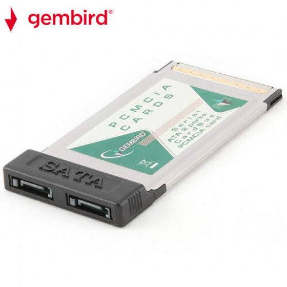 GEMBIRD SERIAL ATA CARDBUS PCMCIA CARD 2 SATA PORTS - (PCMCIA-SATA2)