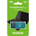 KIOXIA USB 2.0 FLASH STICK 32GB HAYABUSA AQUA U202 - (LU202L032GG4)