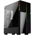 Aerocool Playa RGB Tempered Glass Black - (AEROPGSPLAYARGB-TG)