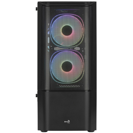 Aerocool Quantum Mesh Black case - (AEROQUANTUM-M-G-B-V2)