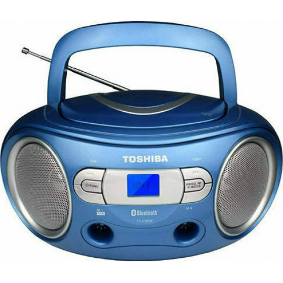 TOSHIBA AUDIO PORTABLE CD BOOMBOX BLUE - (TY-CRS9-BLU)