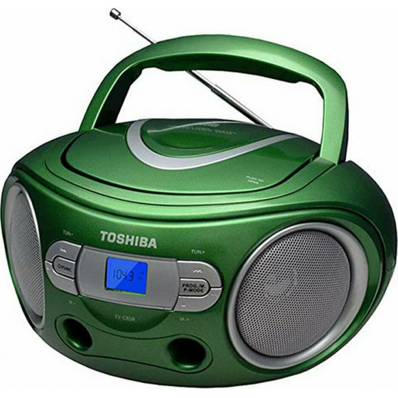 TOSHIBA AUDIO PORTABLE CD BOOMBOX GREEN - (TY-CRS9-G)