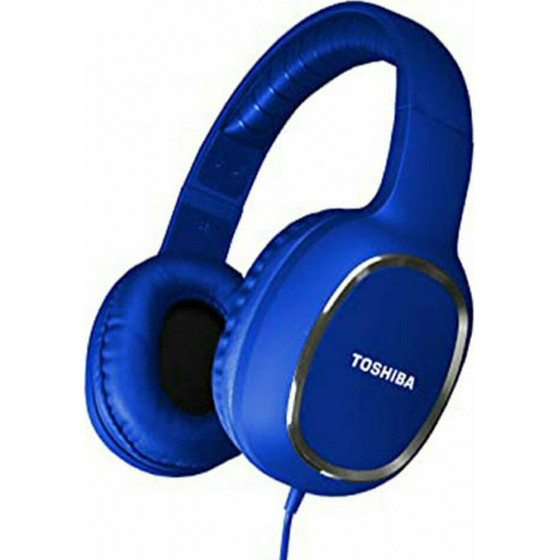 TOSHIBA AUDIO WIRED OVER EAR HEADPHONES BLUE - (RZE-D160H-BLU)