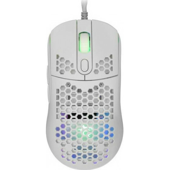 WHITE SHARK MOUSE GM-5007 GALAHAD 6400dpi WHITE - (GM-5007W)