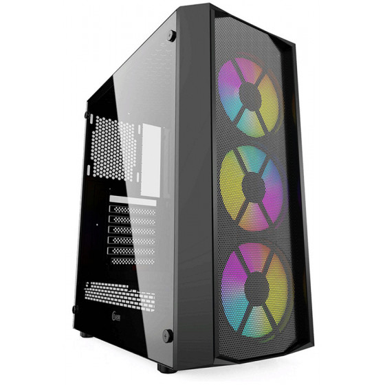 Aerocool Quartz REVO Midi-Tower Black - (AEROPGS-QUARTZREVO)