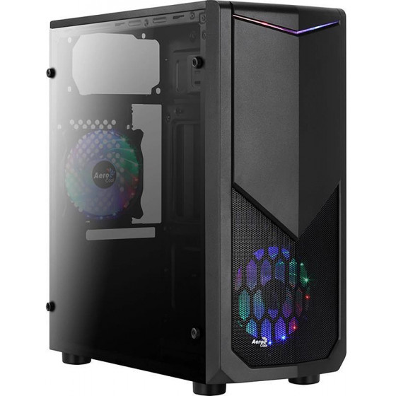Aerocool Tomahawk Midi Tower Black - (AEROPGSTOMAHAWK-3XF)