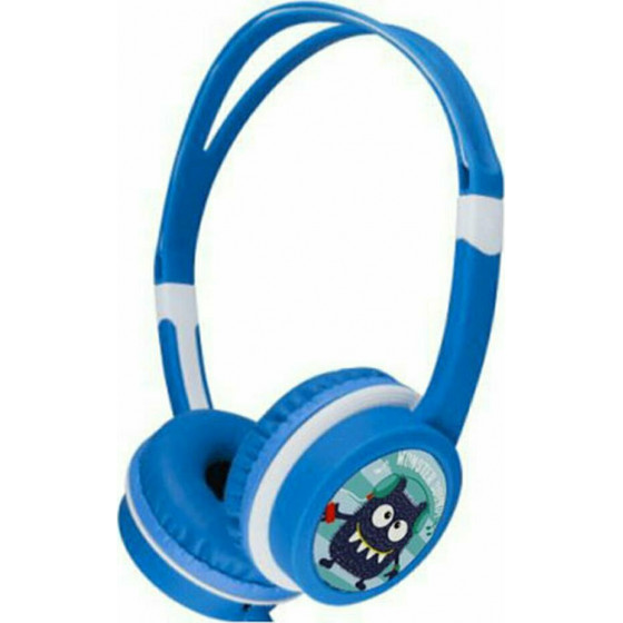 GEMBIRD KIDS HEADPHONES WITH VOLUME LIMITER BLUE - (MHP-JR-B)