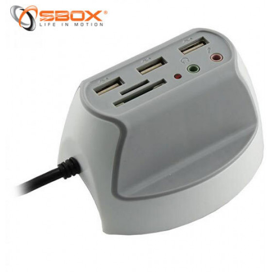 SBOX USB DESKTOP MULTIFUNCTIONAL DOCKING STATION 3xUSB2.0 + 2x3.5MM - (DH-1)