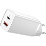 BASEUS ��������� ������ 1x USB 1x USB Type-C 65W ������ - (CCGAN2L-B02)