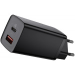BASEUS ��������� ������ 1x USB 1x USB Type-C 65W ������ - (CCGAN2L-B01)