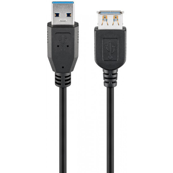 GOOBAY ������� USB 3.0 �� USB F copper 3m ����� - (93999)