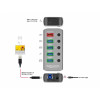 DELOCK hub 5x USB + 1x Type-C PD �� ��������� 5Gbps 2.4A ���� - (63263)