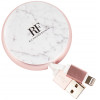 Richmond & Finch Lightning to USB Cable White Marble - (CW-014)