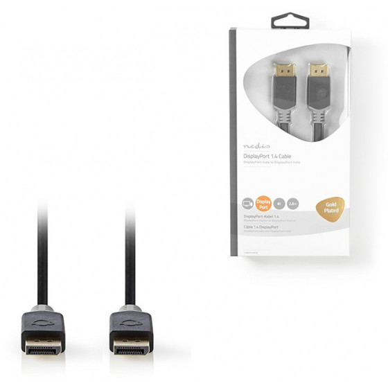 NEDIS DisplayPort Cable DisplayPort Male DisplayPort Male 8K 60Hz - (CCBW37014AT20)