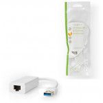 NEDIS USB 3.0 Adapter USB-A Male - RJ45 Female 1Gbit 0.2m White - (CCGP61950WT02)