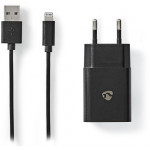 NEDIS Wall Charger 1x 2.4A 1x USB-A Lightning 8-Pin - (WCHAL242ABK)