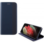 IDOL 1991 ���� SAMSUNG S21 ULTRA 5G G998 ELITE ANTI-RFID BOOK STAND BLUE - (5205308281419)