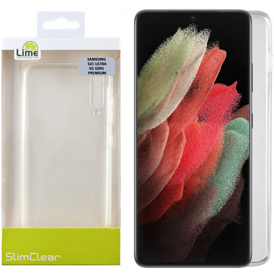 LIME SUCCESSORIES ���� SAMSUNG S21 ULTRA 5G G998 SLIMCLEAR PREMIUM TPU ������� - (5205308281242)