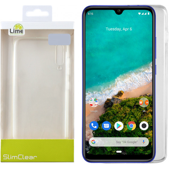 LIME SUCCESSORIES ���� XIAOMI MI A3 SLIMCLEAR TPU ������� - (5205308248733)
