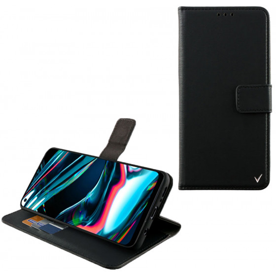 VOLTE-TEL ���� REALME 7 PRO ALLURE MAGNET BOOK STAND CLIP BLACK - (5205308281877)
