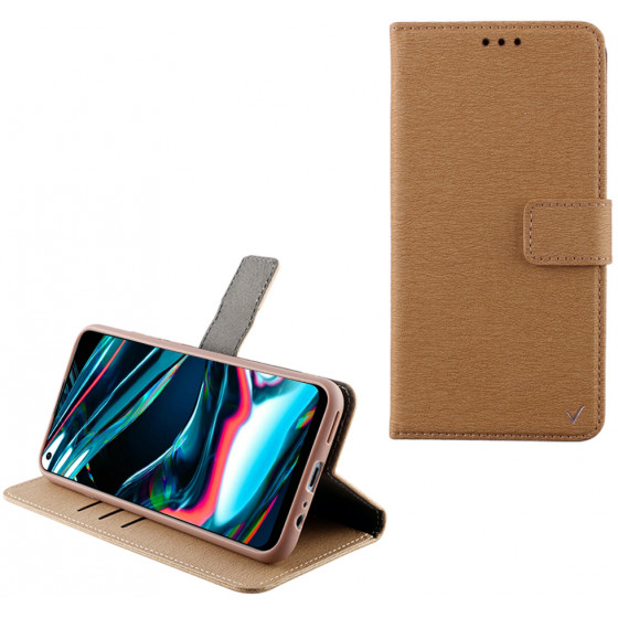 VOLTE-TEL ���� REALME 7 PRO ALLURE MAGNET BOOK STAND CLIP GOLD - (5205308281884)