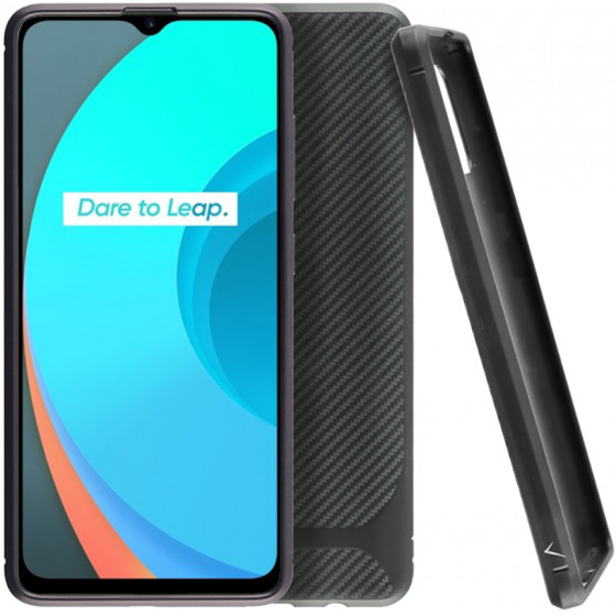 VOLTE-TEL ���� REALME C11 CARBON RUGGED CAMERA PROTECTIVE BLACK - (5205308286438)