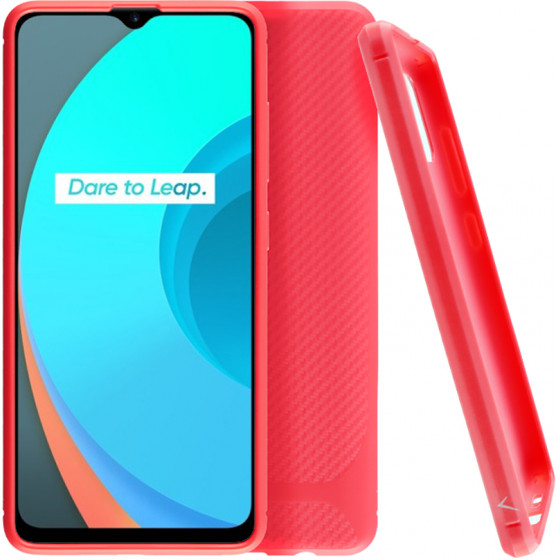 VOLTE-TEL ���� REALME C11 CARBON RUGGED CAMERA PROTECTIVE RED - (5205308286452)
