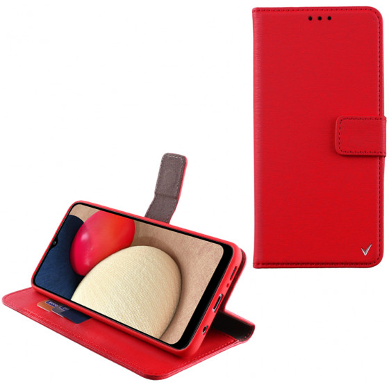 VOLTE-TEL ���� SAMSUNG A02s A025 ALLURE MAGNET BOOK STAND CLIP RED - (5205308287527)