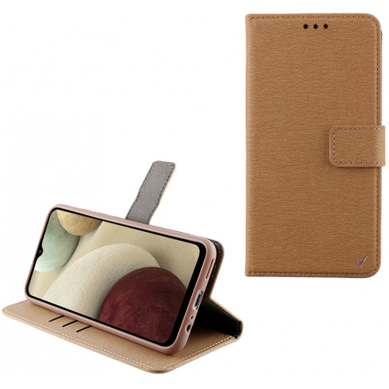 VOLTE-TEL ���� SAMSUNG A12 A125 ALLURE MAGNET BOOK STAND CLIP GOLD - (5205308280610)