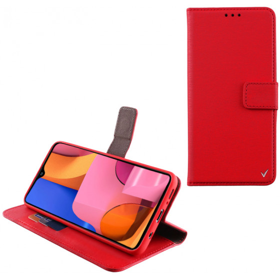 VOLTE-TEL ���� SAMSUNG A20s A207 ALLURE MAGNET BOOK STAND CLIP RED - (5205308270093)