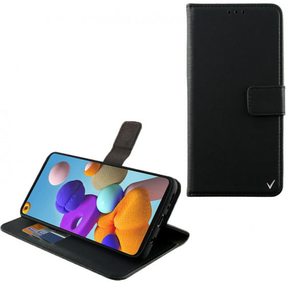 VOLTE-TEL ���� SAMSUNG A21s A217 ALLURE MAGNET BOOK STAND CLIP BLACK - (5205308268274)