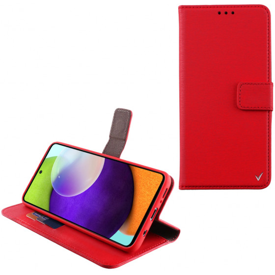 VOLTE-TEL ���� SAMSUNG A52 5G A526 ALLURE MAGNET BOOK STAND CLIP RED - (5205308287589)