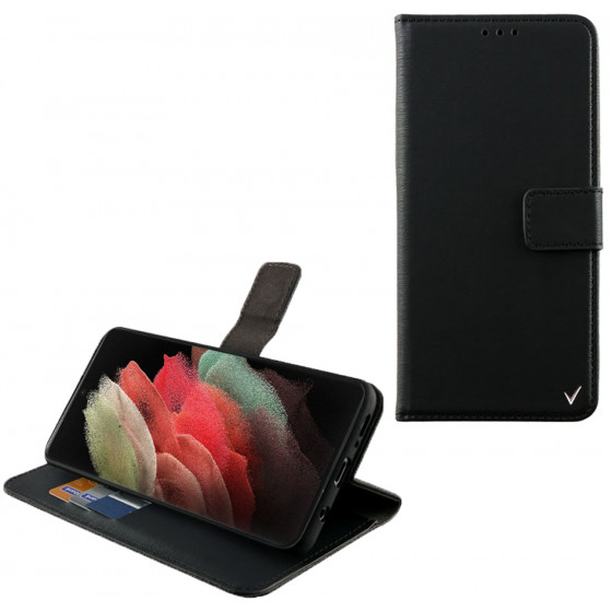 VOLTE-TEL ���� SAMSUNG S21 ULTRA 5G G998 ALLURE MAGNET BOOK STAND CLIP BLACK - (5205308281327)