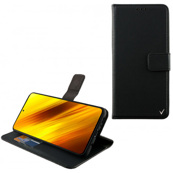 VOLTE-TEL ���� XIAOMI POCO X3 ALLURE MAGNET BOOK STAND CLIP BLACK - (5205308282072)