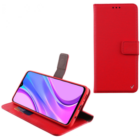 VOLTE-TEL ���� XIAOMI REDMI 9 ALLURE MAGNET BOOK STAND CLIP RED - (5205308272325)