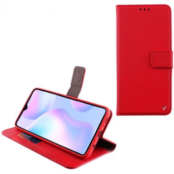 VOLTE-TEL ���� XIAOMI REDMI 9A ALLURE MAGNET BOOK STAND CLIP RED - (5205308272356)