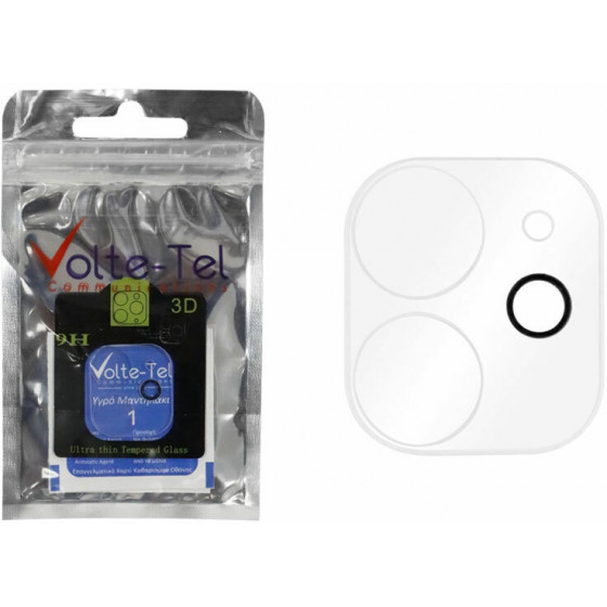 VOLTE-TEL TEMPERED GLASS IPHONE 12 MINI 9H 0.25mm 3D CURVED FOR CAMERA - (5205308274862)