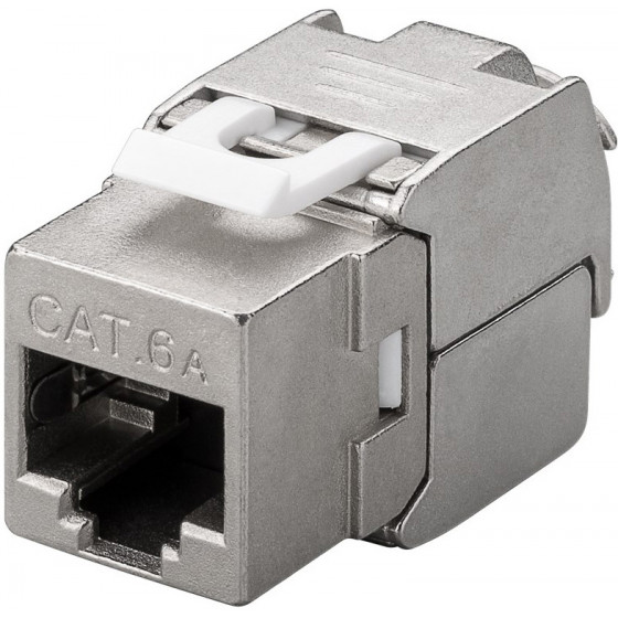GOOBAY Keystone module RJ45 CAT 6A STP 500 MHz slim-line ����� - (90864)