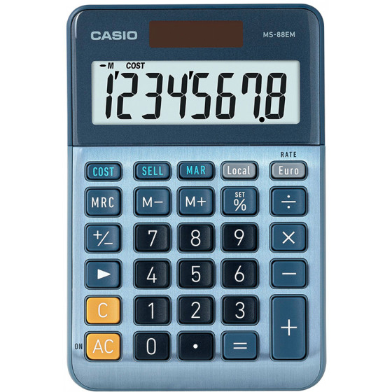 CASIO 8-DIGIT CALCULATOR - (MS-88EM)