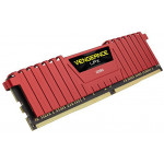 Corsair VENGEANCE(R) LPX 8GB 1 x 8GB DDR4 DRAM 2400MHz C14 Memory Kit - Red - (CMK8GX4M1A2400C14R)